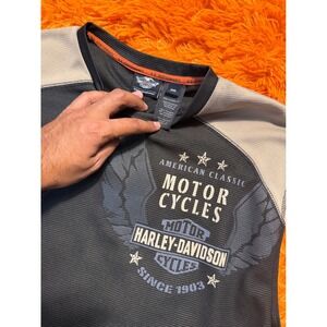 Harley-Davidson Mens 2XL Performance Sleeveless Mesh Shirt American Classic Gray